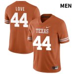 Texas Longhorns Men's #44 Tannahill Love Authentic Orange NIL 2022 College Football Jersey LRR75P0E